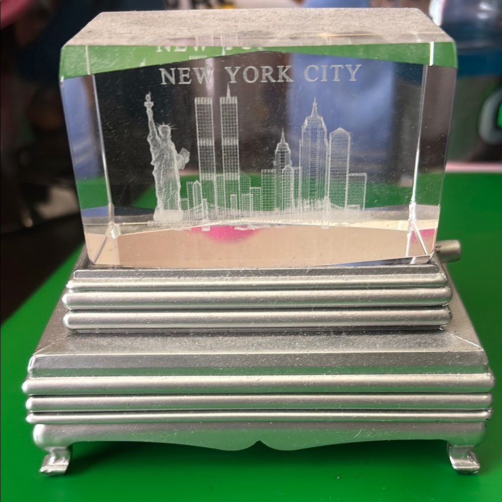New York City Skyline Crystal Keepsake